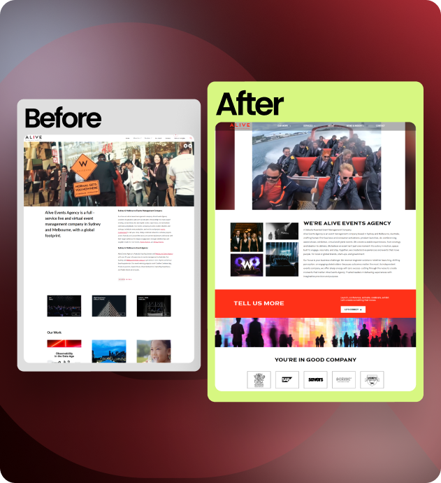 Alive Event Before After