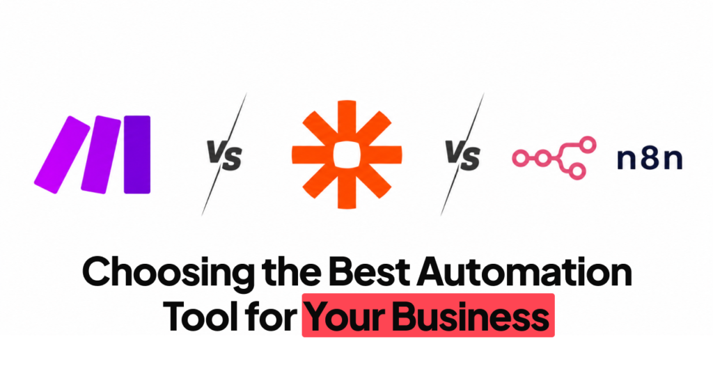 make vs zapier vs n8n