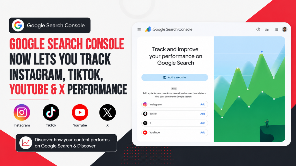 Google Search Console Now Tracks social performance