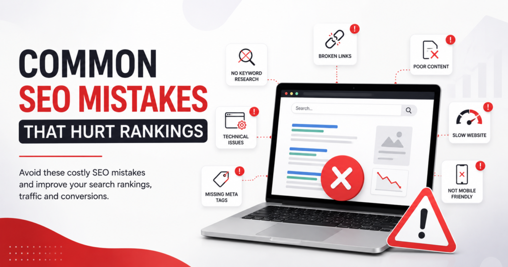 common seo mistakes