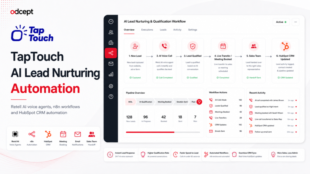 TapTouch AI Lead Nurturing and n8n Automation
